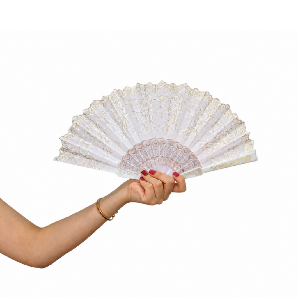 Yelpaze Nakış Gold Çiçek 12'li Paket