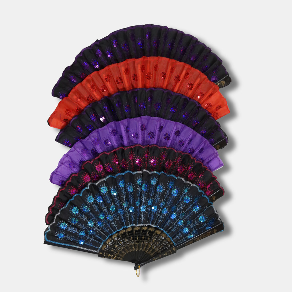 Yelpaze Nakış Çiçek Karışık 12'li Paket