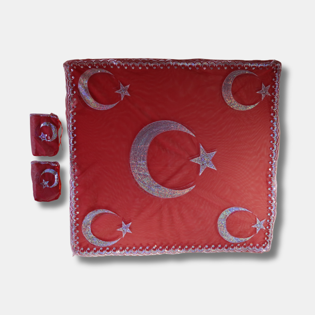 Kına Örtüsü Bayrak Kırmızı