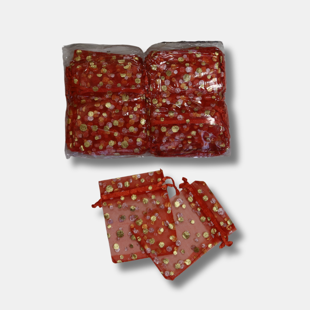 Tül Kese Puantiyeli 7x9 cm 100'lü Paket