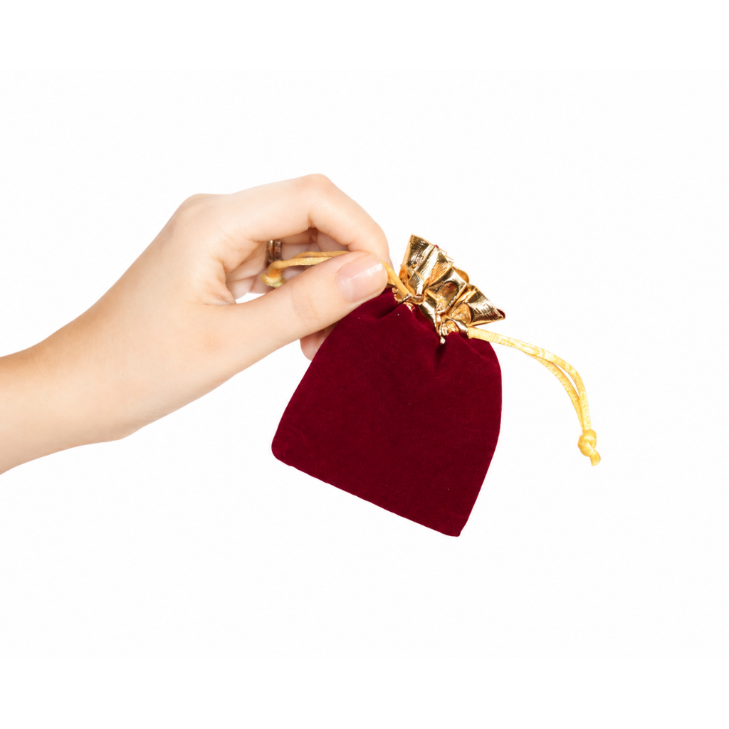 Kadife Lame Ağız Kese 7x9 cm 50'li Paket