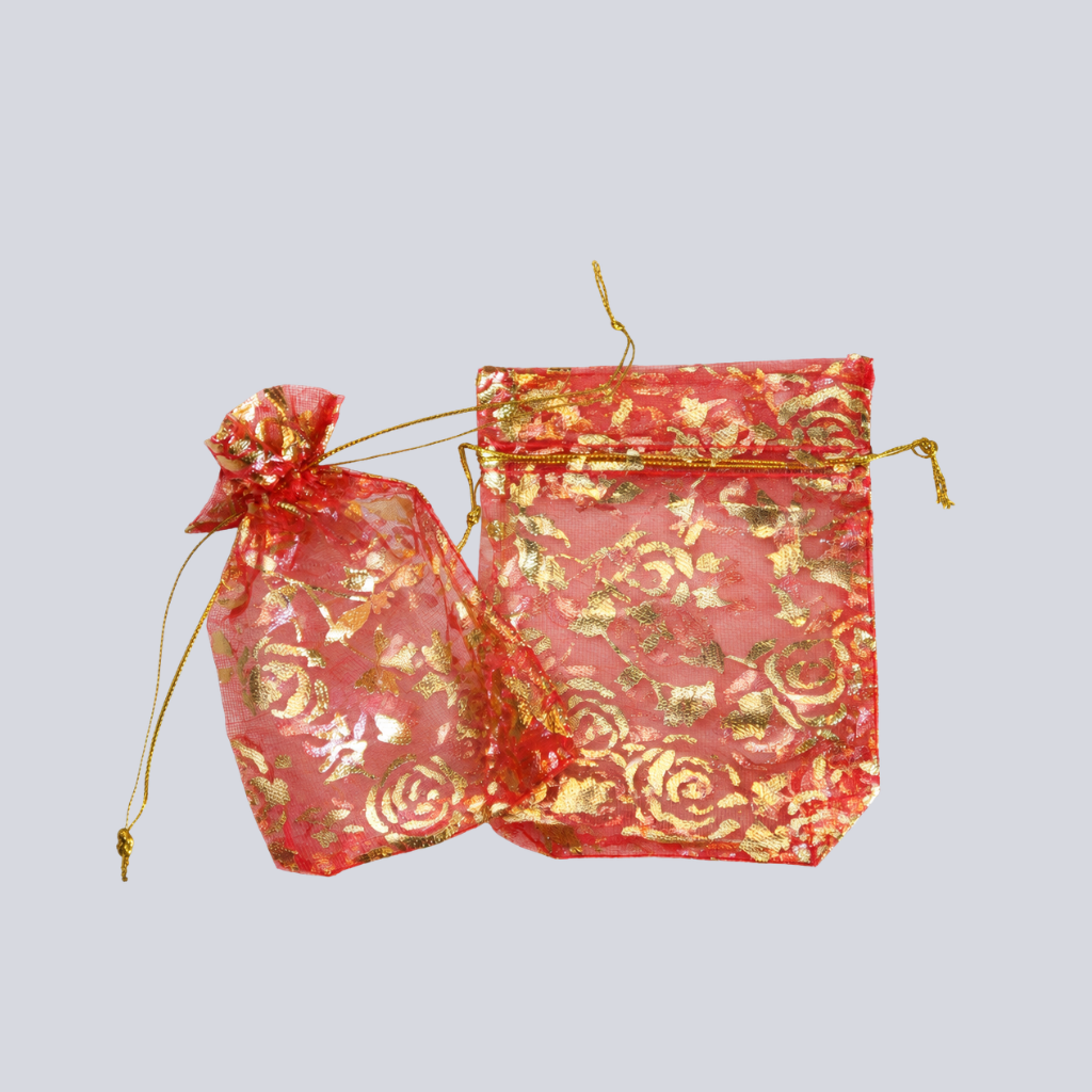 Tül Kese Desenli 9x12 cm 100'lü Paket