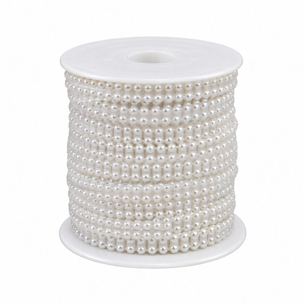 Çift Sıra Yarım İnci 4 mm 22.5 Metre Renkleri
